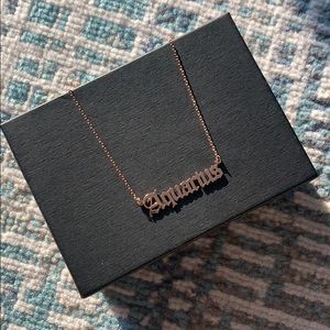 Aquarius Necklace Dipped In RoseGold...